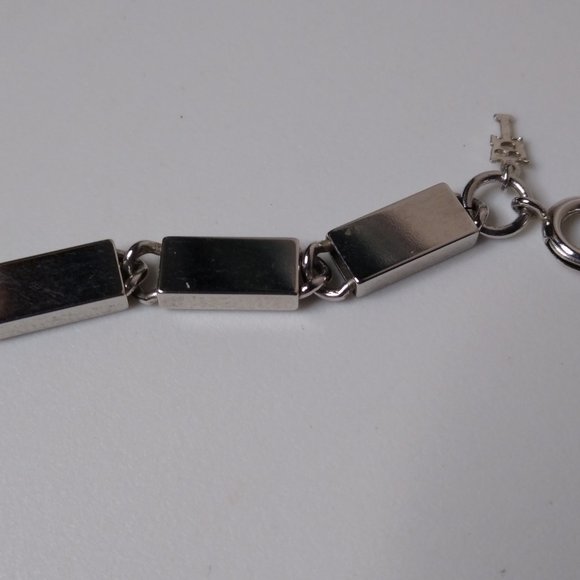 Vintage Trifari Rectangular Metal Link Necklace 24 Inches - Picture 4 of 12